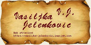 Vasiljka Jelenković vizit kartica